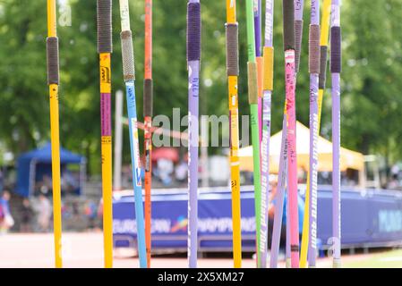 München, Deutschland. Mai 2024. München, 11. Mai 2024: Speer während des Ludwig Jall Sports Festival 2024 im Dante Stadion, München. (Sven Beyrich/SPP) Credit: SPP Sport Press Photo. /Alamy Live News Stockfoto