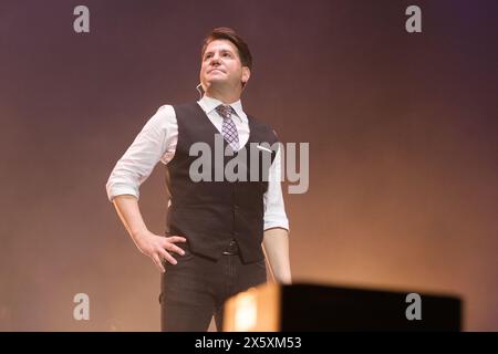 Madrid, Spanien. Mai 2024. Sänger Andy und Lucas treten während des Nuestros Últimas Chords Konzerts im Wizcenter in Madrid auf, 11. Mai 2024, Spanien Credit: SIPA USA/Alamy Live News Stockfoto