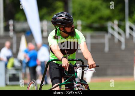 München, Deutschland. Mai 2024. München, 11. Mai 2024: Maximilian Krehon (Achilles International Germany EV) während des Ludwig Jall Sports Festivals 2024 im Dante Stadion, München. (Sven Beyrich/SPP) Credit: SPP Sport Press Photo. /Alamy Live News Stockfoto