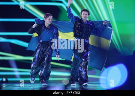 Malmö, Schweden. Mai 2024. Die Vertreter Schwedens Marcus und Martinus beim Eurovision Song Cotest traten am 11. Mai 2024 in Malmö auf. Foto: Sanjin Strukic/PIXSELL Credit: Pixsell/Alamy Live News Stockfoto