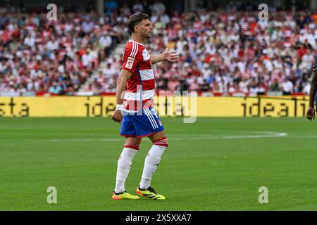 Granada, Spanien. Mai 2024. Lucas Boyé von Granada CF während des Liga-Spiels zwischen Granada CF und Real Madrid CF im Nuevo Los Cármenes Stadion am 11. Mai 2024 in Granada, Spanien. (Foto: José M Baldomero/Pacific Press) Credit: Pacific Press Media Production Corp./Alamy Live News Stockfoto