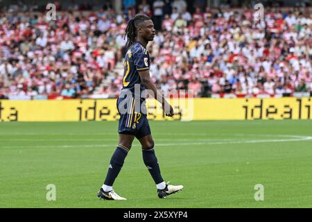 Granada, Granada, Spanien. Mai 2024. Eduardo Camavinga von Real Madrid CF während des Liga-Spiels zwischen Granada CF und Real Madrid CF im Nuevo Los CÃrmenes Stadion am 11. Mai 2024 in Granada, Spanien. (Kreditbild: © José M Baldomero/Pacific Press via ZUMA Press Wire) NUR REDAKTIONELLE VERWENDUNG! Nicht für kommerzielle ZWECKE! Quelle: ZUMA Press, Inc./Alamy Live News Stockfoto