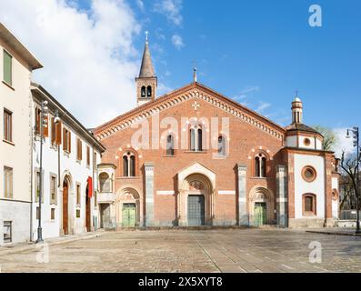 Mailand - die Kirche Basilica di Sant Eustorgio Stockfoto