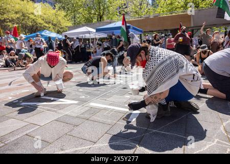 Seattle, USA. Mai 2024. Nakba 76 Rally in Seattle Washington Credit: Alex Garland/Alamy Live News Stockfoto