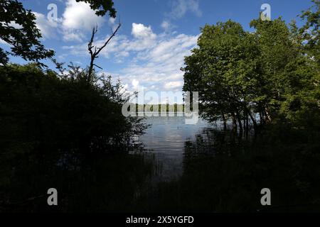 Der Plastiras-See, der sich in der größeren Gegend von Agrafa (Region Thessalien) befindet, ist von einer idyllischen Landschaft von unvergleichlicher natürlicher Schönheit umgeben, die den Höhepunkt erreicht Stockfoto