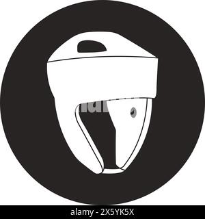 Kickboxing Helm Symbol Vektor Illustration Design Stock Vektor