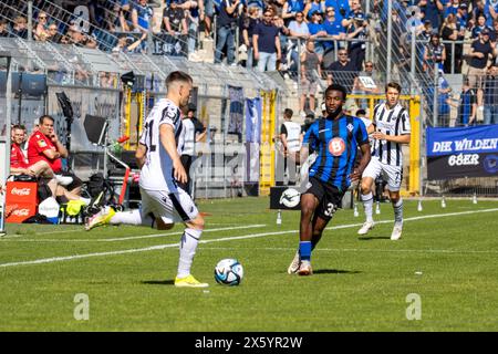 11.05.2024, Fußball 3. Liga, Saison 2023/24, 37. Spieltag: Waldhof Mannheim gegen SV Sandhausen (4:2) Stockfoto