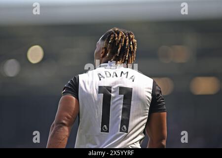 London, Großbritannien. Mai 2024. London, 11. Mai 2024: Adama Traore of Fulham während des Premier League-Spiels zwischen Fulham und Manchester City im Craven Cottage am 11. Mai 2024 in London. (Pedro Soares/SPP) Credit: SPP Sport Press Photo. /Alamy Live News Stockfoto