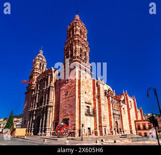 Die Kathedrale unserer Lieben Frau von der Himmelfahrt von Zacatecas. UNESCO-Weltkulturerbe in Mexiko Stockfoto