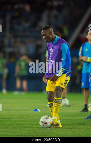 Luis Advincula - Sportivo Trinidense (1) gegen Club Atletico Boca Juniors (2) Spiel, Phase Gruppe (Gruppe D) CONMEBOL Sudamericana 2024. Stockfoto