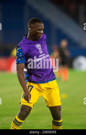 Luis Advincula - Sportivo Trinidense (1) gegen Club Atletico Boca Juniors (2) Spiel, Phase Gruppe (Gruppe D) CONMEBOL Sudamericana 2024. Stockfoto