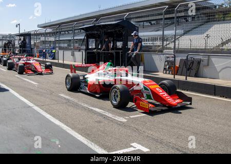 10. Mai 2024, Hockenheimring (Deutschland: Freies Training der FRECA (Formel regional by Alpine 2024). Bild: Rafael Camara (Brasilien) Stockfoto