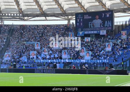 Roma, Italien. Mai 2024. Banner während des Fußballspiels der Serie A Tim zwischen Lazio und Empoli im Olympiastadion Roms, Italien - Sonntag, 12. Mai 2024 - Sport Soccer ( Foto: Alfredo Falcone/LaPresse ) Credit: LaPresse/Alamy Live News Stockfoto