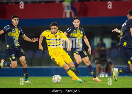 Miguel Merentiel - Sportivo Trinidense (1) gegen Club Atletico Boca Juniors (2) Spiel, Phase Gruppe (Gruppe D) CONMEBOL Sudamericana 2024. Stockfoto