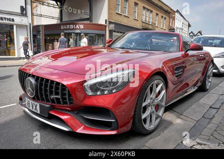 Mercedes AMG GTC Cabriolet deutscher Luxus-Sportwagen Stockfoto