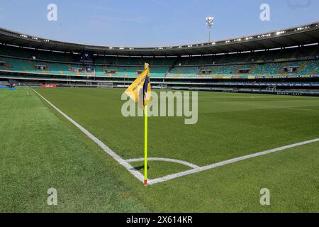 Verona, Italien. Mai 2024. Überblick Bentegodi Stadium vor dem Fußballspiel der Serie A zwischen Hellas Verona und Turin FC, Nord-Est Italien - Sonntag, 12. Mai 2024. Sport - Fußball (Foto: Paola Garbuioi/Lapresse) Credit: LaPresse/Alamy Live News Stockfoto