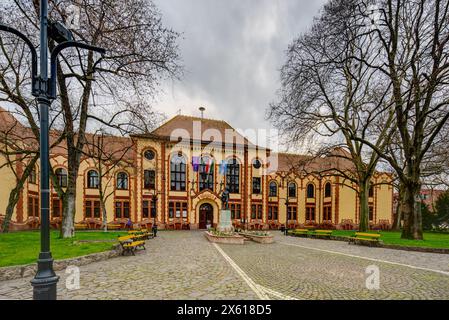 Budapest, Rathaus des XX. Bezirks, Henrik Böhm, Armin Hegedüs 1906 // Budapest, Rathaus XX. Bezirk, Henrik Böhm, Armin Hegedüs 1906 Stockfoto