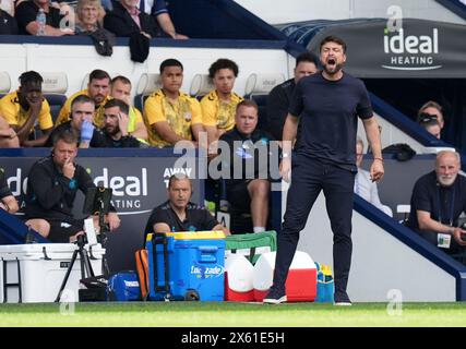 Southampton-Manager Russell Martin während des Play-off der Sky Bet Championship, Halbfinale, Spiel im ersten Leg bei den Hawthorns, West Bromwich. Bilddatum: Sonntag, 12. Mai 2024. Stockfoto