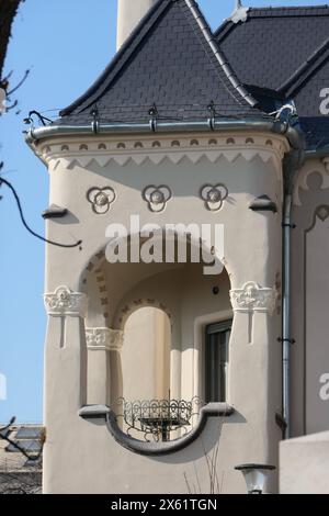 Villa Sipeki Balas, Hermina ut 47, Budapest, Ungarn, Ödön Lechner, Dezsö Jakab, Marcell Komor 1905-1906 // Villa Sipeki Balas, Hermina ut 47, Budapest Stockfoto