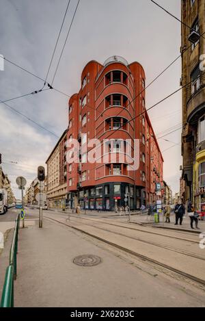 Budapest, Wohnhaus Nepszinhazutca 19, Bela Lajta 1911 // Budapest, Apartmenthaus Nepszinhazutca 19, Bela Lajta 1911 *** Budapest, Apartmenthaus Ne Stockfoto