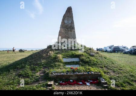 HAYLING ISLAND, ENGLAND - 9. September 2023: Das COPP Memorial (Combined Operations Pilotage Parties) in Hayling Stockfoto