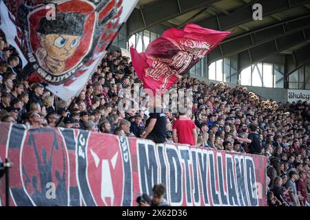 Herning, Dänemark. Mai 2024. Superliga-Spiel zwischen FC Midtjylland und AGF in der MCH Arena in Herning, Sonntag, 12. Mai 2024. (Foto: Bo Amstrup/Scanpix 2024) Credit: Ritzau/Alamy Live News Stockfoto