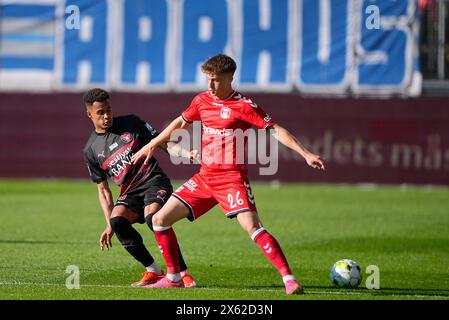 Herning, Dänemark. Mai 2024. Superliga-Spiel zwischen FC Midtjylland und AGF in der MCH Arena in Herning, Sonntag, den 12. Mai 2024. (Foto: Bo Amstrup/Scanpix 2024) Credit: Ritzau/Alamy Live News Stockfoto