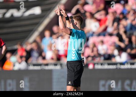 Herning, Dänemark. Mai 2024. Superliga-Spiel zwischen FC Midtjylland und AGF in der MCH Arena in Herning, Sonntag, 12. Mai 2024. (Foto: Bo Amstrup/Scanpix 2024) Credit: Ritzau/Alamy Live News Stockfoto