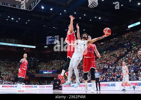 Mailand, Italien. Mai 2024. Quinn Ellis (Dolomiti Energia Trento) während der Playoff - EA7 Emporio Armani Milano vs Dolomiti Energia Trento, italienische Basketball Serie A Spiel in Mailand, Italien, 12. Mai 2024 Credit: Independent Photo Agency/Alamy Live News Stockfoto