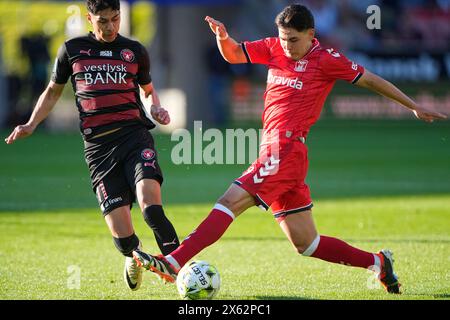 Herning, Dänemark. Mai 2024. Superliga-Spiel zwischen FC Midtjylland und AGF in der MCH Arena in Herning Sonntag, 12. Mai 2024. (Foto: Bo Amstrup/Scanpix 2024) Credit: Ritzau/Alamy Live News Stockfoto