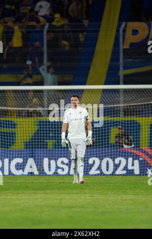 Sergio 'Chiquito' Romero - Sportivo Trinidense (1) gegen Club Atletico Boca Juniors (2) Spiel, Phase Gruppe (Gruppe D) CONMEBOL Sudamericana 2024. Stockfoto