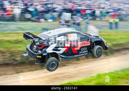 Fafe, Portugal. Mai 2024. Elfyn Evans Jumping im Toyota GR Yaris Rally1 HYBRID n.33 (Jose Salgueiro/SPP) Credit: SPP Sport Press Photo. /Alamy Live News Stockfoto