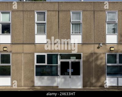 Brutalistisches Äußere des Chemiebauhauses der York University. UK Stockfoto