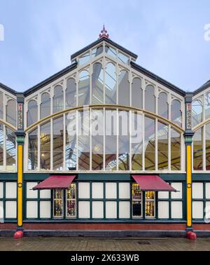 Außenansicht der Stockport Markthalle II. Klasse. UK Stockfoto