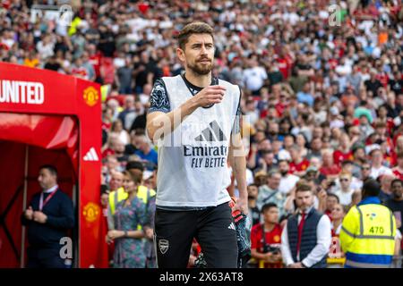 Manchester, Großbritannien. Mai 2024. Manchester, England, 2. Mai 2024: Jorginho aus Arsenal vor dem Premier League-Fußballspiel zwischen Manchester United und Arsenal in Old Trafford in Manchester, England (Richard Callis/SPP) Credit: SPP Sport Press Photo. /Alamy Live News Stockfoto