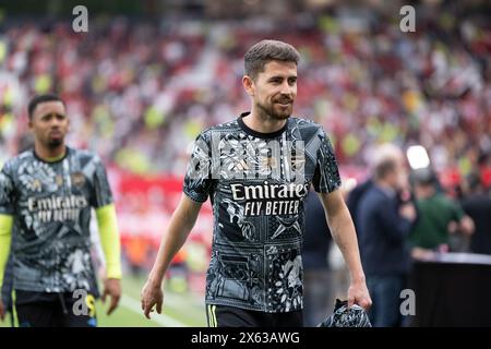 Manchester, Großbritannien. Mai 2024. Manchester, England, 2. Mai 2024: Jorginho aus Arsenal vor dem Premier League-Fußballspiel zwischen Manchester United und Arsenal in Old Trafford in Manchester, England (Richard Callis/SPP) Credit: SPP Sport Press Photo. /Alamy Live News Stockfoto