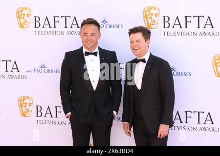 ANT and Dec, Anthony McPartlin und Declan Donnelly, BAFTA Television Awards mit P&O Cruises, Royal Festival Hall, London, UK, 12. Mai 2024, Foto von R Stockfoto