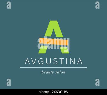 Bündeln Sie Minimalistische Logos. Monogramm der Buchstaben A. für Visitenkarte Stock Vektor