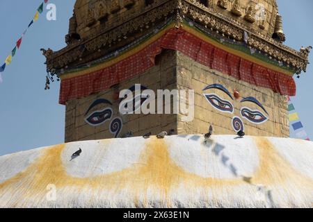 Swayambhunath Tempel (Affentempel), Kathmandu, Nepal Stockfoto