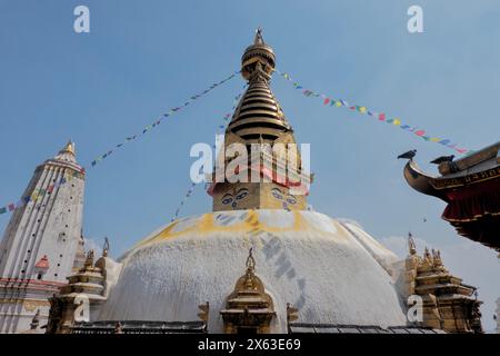 Swayambhunath Tempel (Affentempel), Kathmandu, Nepal Stockfoto