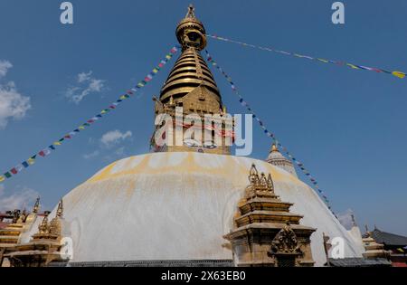 Swayambhunath Tempel (Affentempel), Kathmandu, Nepal Stockfoto