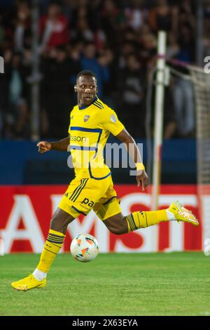 Luis Advincula - Sportivo Trinidense (1) gegen Club Atletico Boca Juniors (2) Spiel, Phase Gruppe (Gruppe D) CONMEBOL Sudamericana 2024. Stockfoto