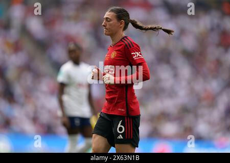 London, Großbritannien. Mai 2024. Hannah Blundell von Manchester United beim Finale des Manchester United Women gegen Tottenham Hotspur Women Adobe Women's FA Cup im Wembley Stadium, London, England, Vereinigtes Königreich am 12. Mai 2024 Credit: Every Second Media/Alamy Live News Stockfoto