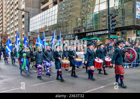 Attraktionen der St. Patrick's Day Parade Stockfoto