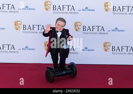 London, Großbritannien. Mai 2024. LONDON, VEREINIGTES KÖNIGREICH - 12. MAI 2024: Lenny Rush nimmt am 12. Mai 2024 an den BAFTA Television Awards mit P&O Cruises in der Royal Festival Hall in London Teil. (Foto: Wiktor Szymanowicz/NurPhoto) Credit: NurPhoto SRL/Alamy Live News Stockfoto