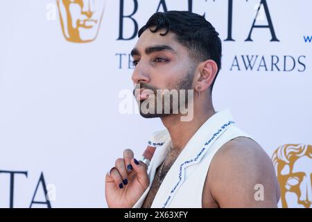 London, Großbritannien. Mai 2024. LONDON, VEREINIGTES KÖNIGREICH - 12. MAI 2024: Mawaan Rizwan nimmt am 12. Mai 2024 an den BAFTA Television Awards mit P&O Cruises in der Royal Festival Hall in London Teil. (Foto: Wiktor Szymanowicz/NurPhoto) Credit: NurPhoto SRL/Alamy Live News Stockfoto