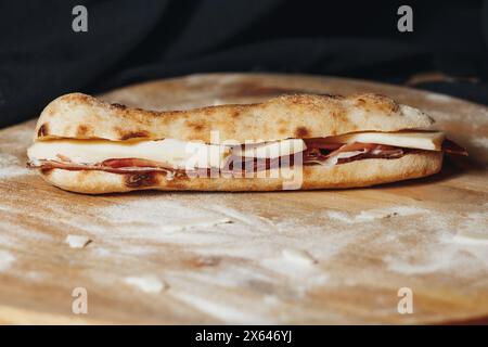 Herzhaftes Fleisch und Käse Stockfoto