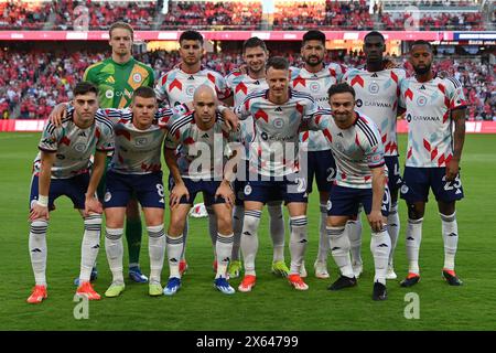 St. Louis, Missouri, USA. Mai 2024. Foto des Chicago Fire FC Teams vor dem Spiel am 11. Mai 2024 gegen St. Louis City SC bei CITYPARK in St. Louis, MO. (Credit Image: © Sven White/ZUMA Press Wire) NUR REDAKTIONELLE VERWENDUNG! Nicht für kommerzielle ZWECKE! Stockfoto