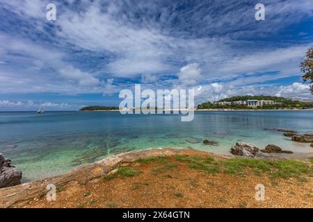 Die Erholung an der Adria, Mai-Wochenende in Kroatien, Besuch von Rovinj auf der istrischen Halbinsel Stockfoto