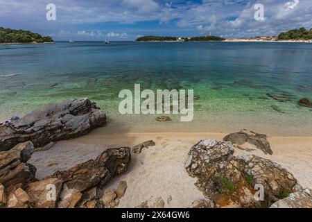 Die Erholung an der Adria, Mai-Wochenende in Kroatien, Besuch von Rovinj auf der istrischen Halbinsel Stockfoto